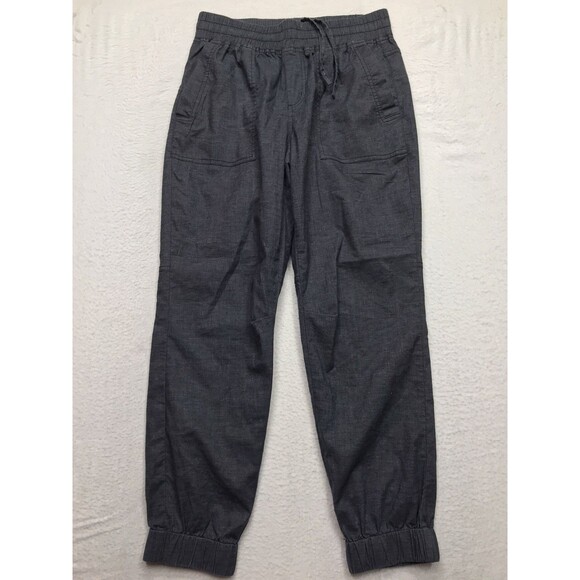 PRANA Mantra Hemp Jogger Women XS (30x26) Charcoal Gray Drawstring Elastic Cuff - Picture 1 of 16
